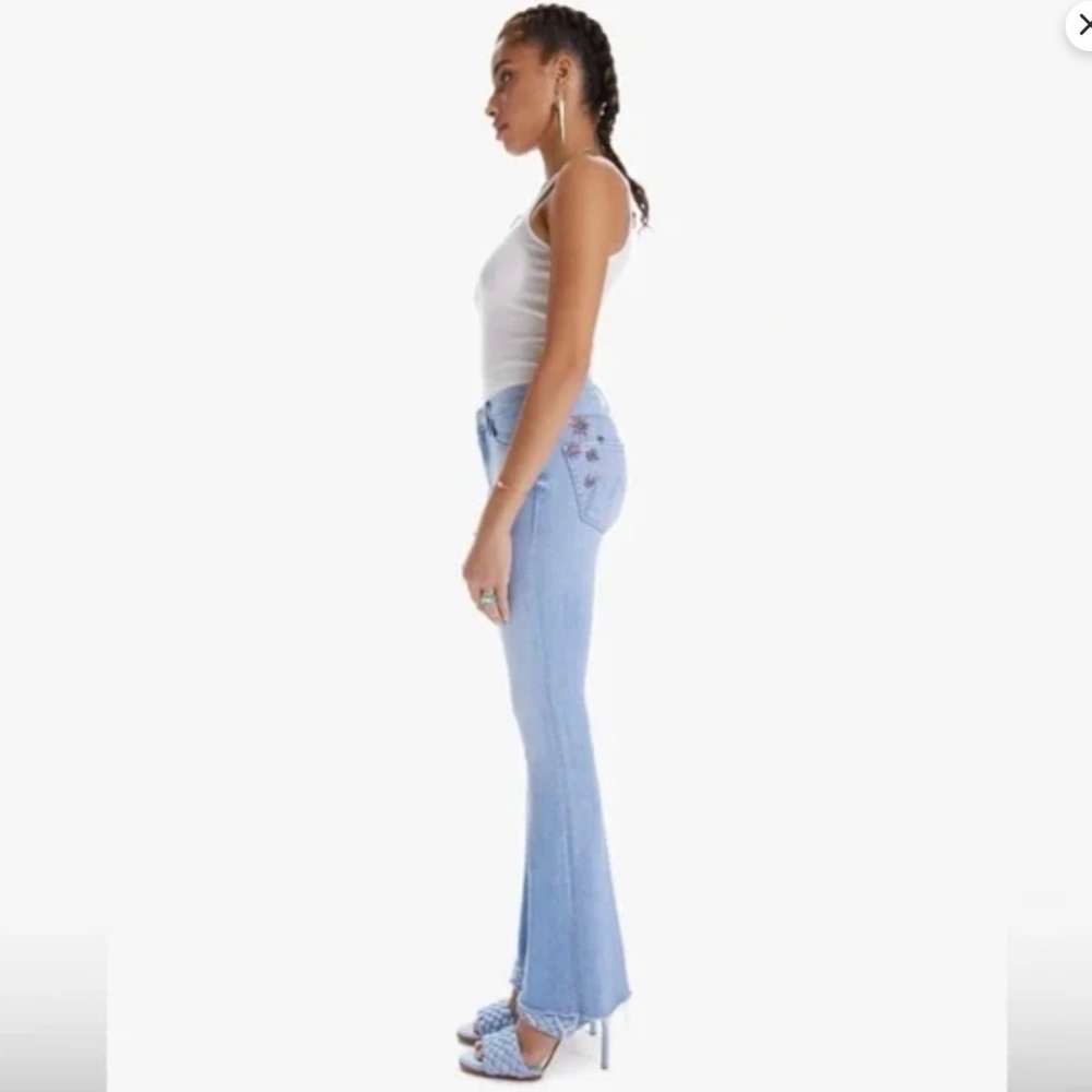 MOTHER Women's Boot Cut Jeans - Light Blue